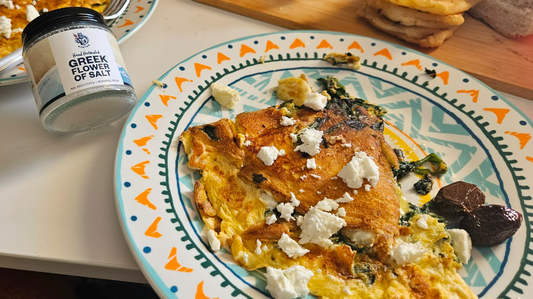 Feta & Spinach Omelette Recipe