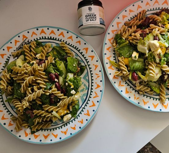 Vegetarian Pasta Salad with Mango & Feta